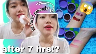 M.Q Cosmetics Lip Therapy (Plum & Cherry Bomb) Review + Wear Test *no retouch for 7hrs!*