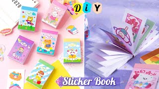 How to make a cute journal sticker book at home _ DIY sticker book