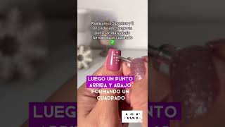 Así se Realiza un Copo de Nieve en Uñas / Principiantes ??❄️?️? uñas nails manicurista viral