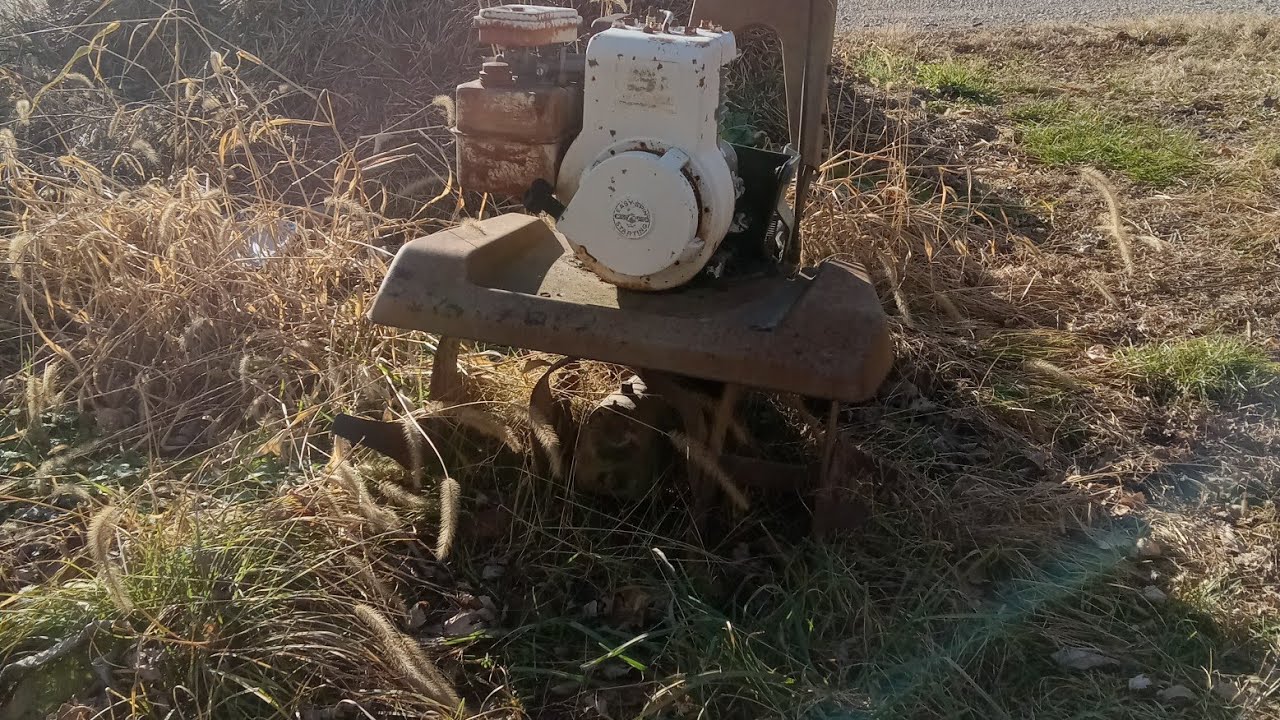 locked up Briggs on a old tiller, can I get it going?? YouTube