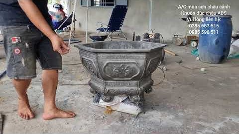 Tháo vỏ ngoài lục giác bầu 68 chân liền hoa văn cá chép - tài lộc