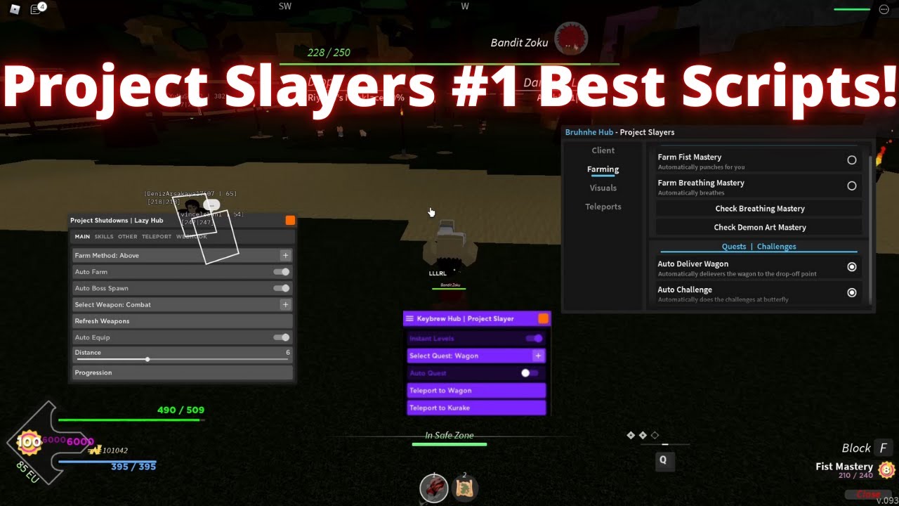 Project Slayers [GUI - Auto Farm] Scripts