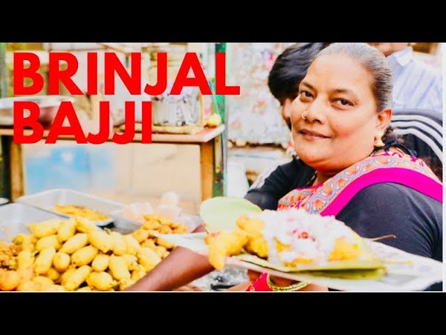 VANKAY BAJJI | BRINJAL BAJJI | AMAZING INDIAN STREET FOOD | Street Byte