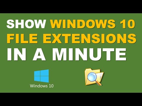 ▶ Show file extension in Windows Explorer - Solution to show extensions permanently or temporarily