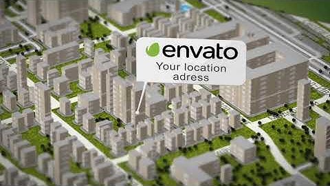 Pixel City 3D Map Generator | After Effects template