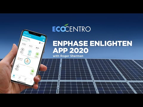 Enphase Enlighten monitoring system 2020 with Roger Sherman