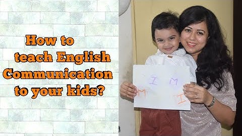 How to teach English communication to your kids?  by Nisha- Soft Skills Trainer ( English subtitles)