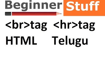 Break Tag and Horizantal line Example in HTML Telugu