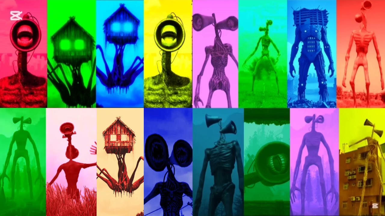 SIREN HEAD: siren battle and     #sirenhead  #megabattle  #horrorvideo  #foundfootage