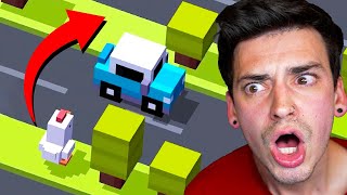 Crossing the MOST DANGEROUS ROADS EVER (Crossy Road) screenshot 5