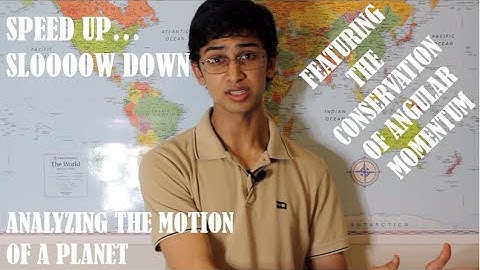 Speed up Slow Down. The Orbit of Planets around the Sun using the Conservation of Angular Momentum.