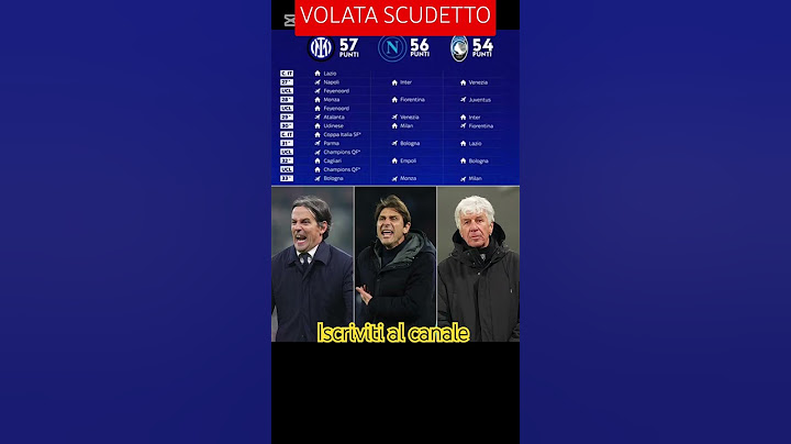 VOLATA SCUDETTO A 3?? #calcio #Inter #atalanta #napoli #scudetto #seriea #punti #inno #calendario