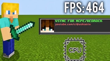 V-SYNC DISABLE OPTION TEXTURE PACK FOR MCPE 1.21+ 🔥 (FPS BOOST)