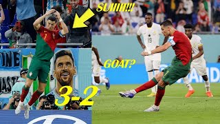 PLAYERS REACTION TO PORTUGAL VS GHANA (3-2) FT. CRISTIANO RONALDO