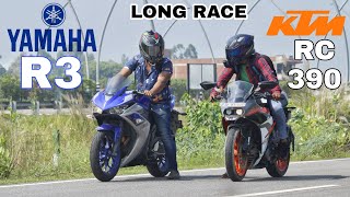 Yamaha R3 Vs Ktm Rc 390 Long Race Shubham Yaduvanshi