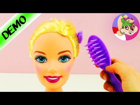 Barbie PINK SHOES I Styling rambut barbie I Variasi pita dan ikat rambut I Styling Head