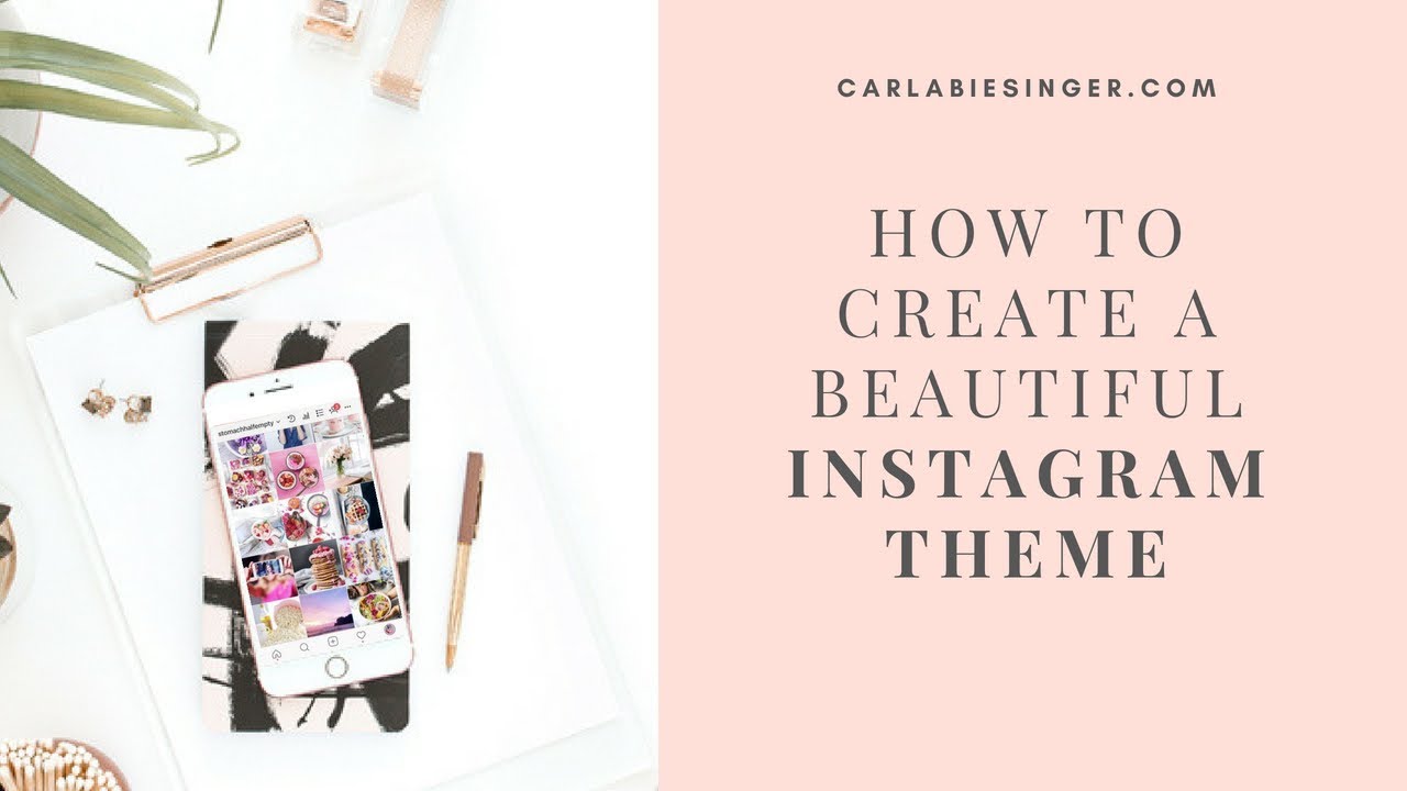 How I plan and schedule my Instagram posts - YouTube