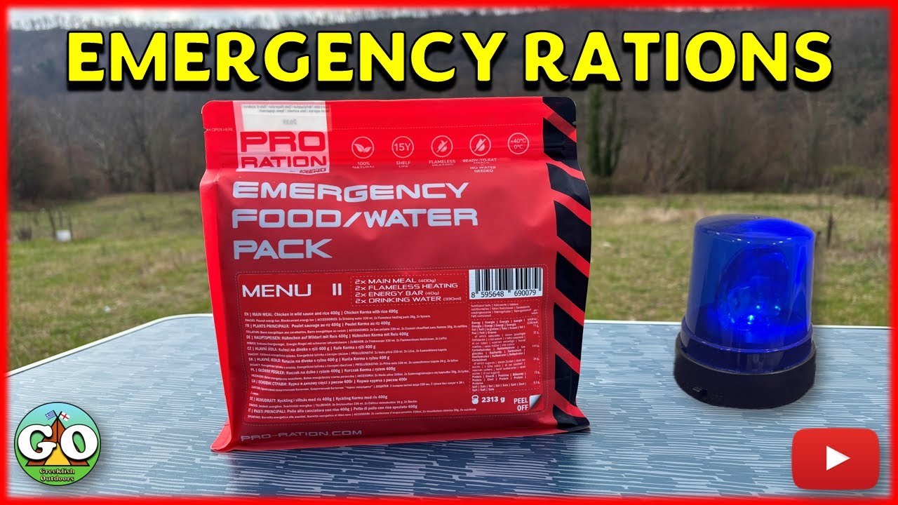 Water Ration Box 🇨🇿 Pro Ration Emergency Food & Water Ration (Menu 2) 🚨 - YouTube