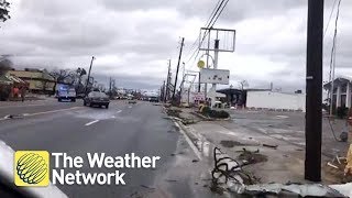 Driving through Hurricane Michael damage - October 10, 2018