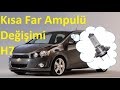 Chevrolet Aveo Kısa far ampulü değişimi.