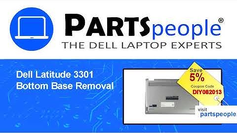Dell Latitude 3301 (P114G001) Bottom Base How-To Video Tutorial
