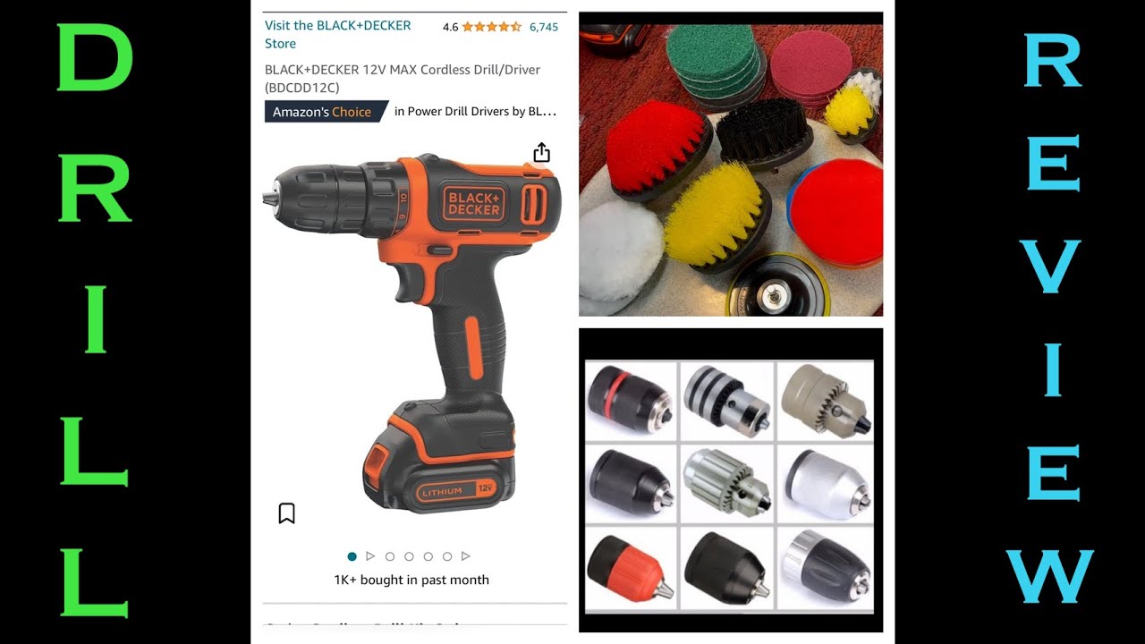 Black and Decker Drill: Best use as a screw driller. Okay as a drill, –  Sierra Publishing & Booksellers