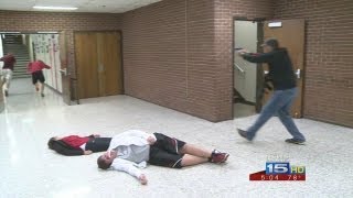 Middle school teachers go through shooter simulation