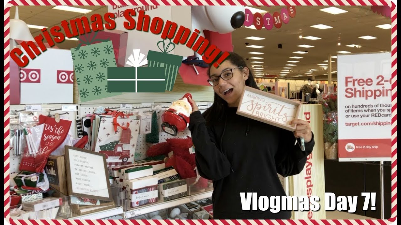 Christmas Shopping At Target Vlogmas Day 7 KatelynandKylie YouTube