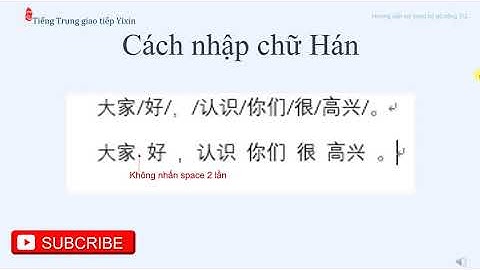 Hướng dẫn cách gõ tiếng trung bằng pinyin