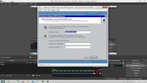 Installing Spanish Windows 2000 Professional SP4 because why not.