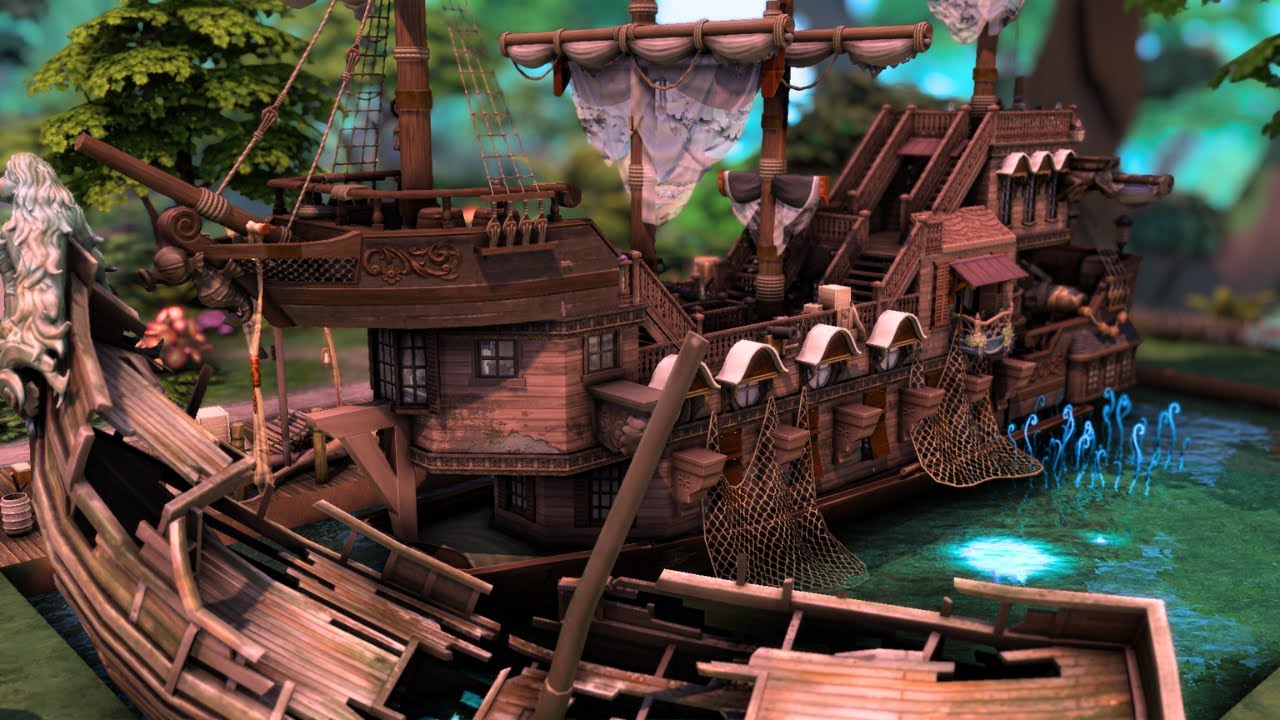 PIRATE SHIP | NO CC | The Sims 4 Speed Build