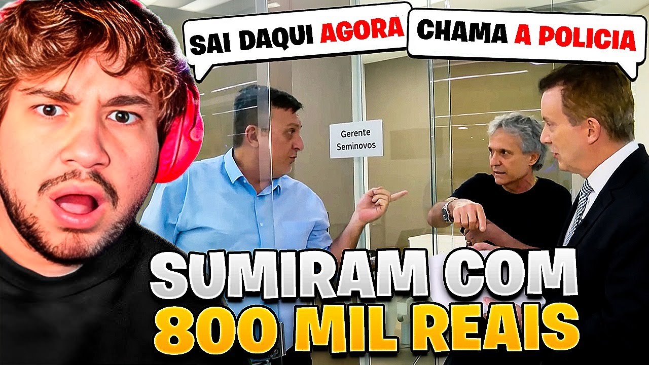 VENDEDOR SUMIU COM R$ 800 MIL REAIS NA CONCESSIONÁRIA! - React Celso Russumano