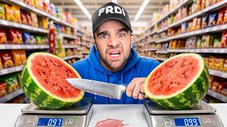 We Compete in the CUT IN HALF Challenge!