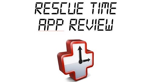 App Overview: Rescue Time (See how productive you are)