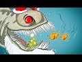 LEVIATHAN SANTA PIRANHA FISH! (he was not friendly...) Feed Us Christmas