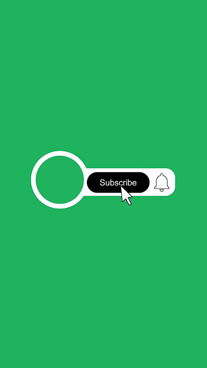 Subscribe green screen #humloart