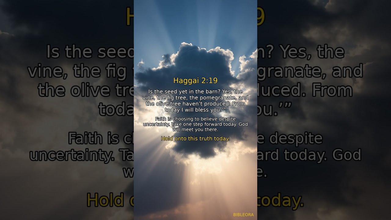 ✝️ POWERFUL SCRIPTURE: Strengthen Your Faith | Haggai 2:19 #shorts