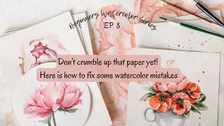 Watch these watercolor mistakes literally disappear..