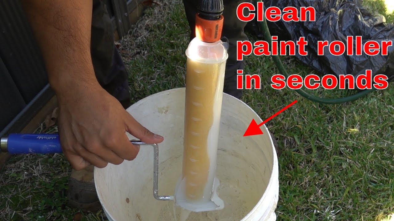 How to clean a paint roller the easy way 