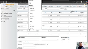 Cara membuat database dan tabel di MySQl phpMyAdmin