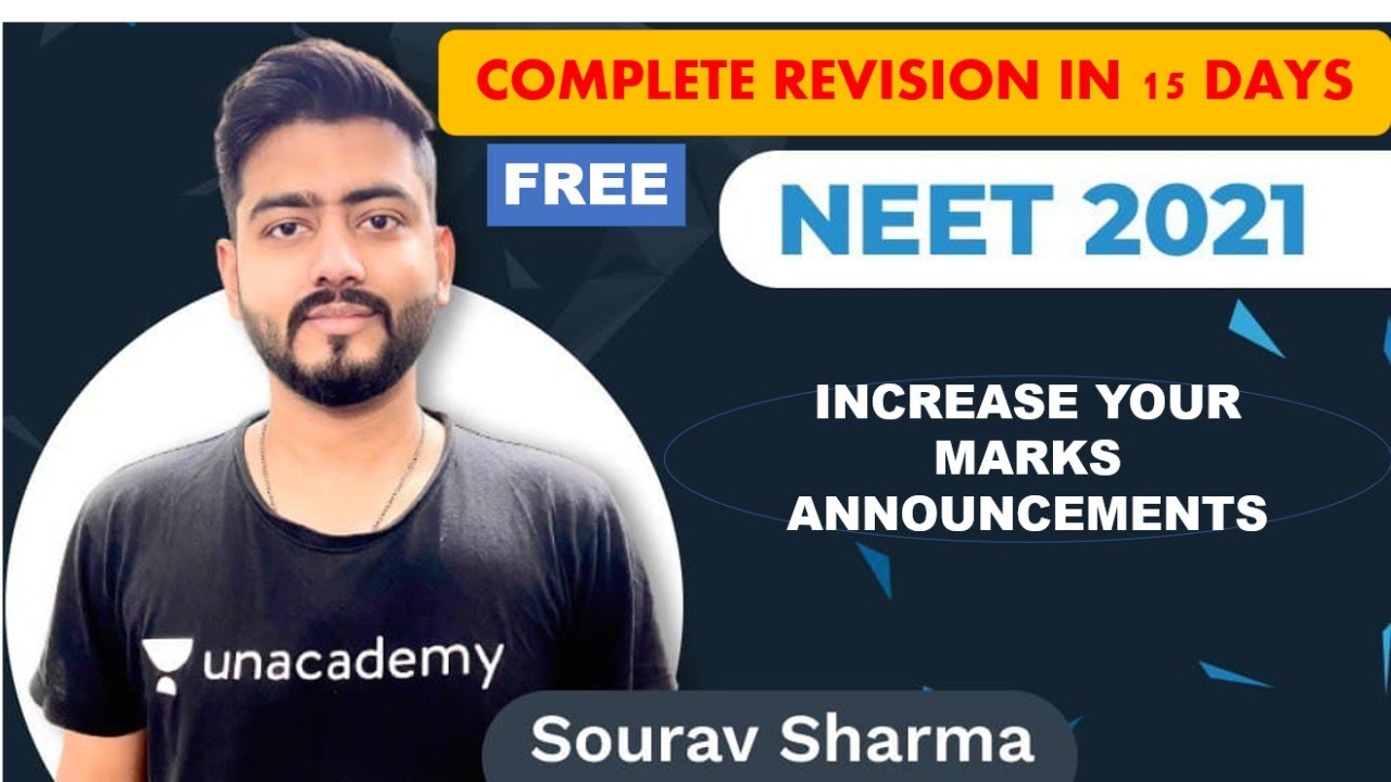 NEET 2021 ASPIRANTS - FREE REVISION TO INCREASE YOUR MARKS IN 15 DAYS