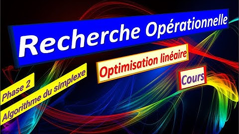 CM 4 _ Cours _  #Algorithme du simplexe _  #Phase 2