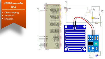 Rain sensor interfacing with LPC2138 | Simulation | Digital IO controller