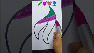 🥒😈🤎👤 Satisfying coloring pages #easycolouring #ytshorts
