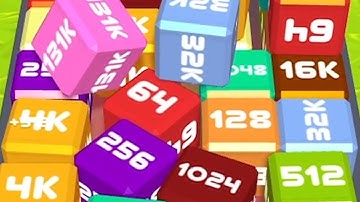 Merge Cube 2048 3D - ASMR Gameplay (Cubes Math, Level Up NumberBlocks Jelly Balls) Inka Kubes