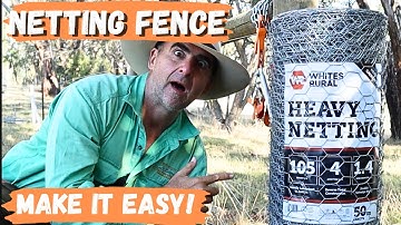 How to Install Heavy Netting Fencing | Easy DIY Farm Fence Tutorial
