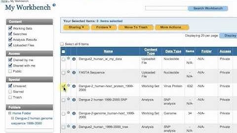 ViPR Workbench: 14. Organize Items in Folders