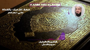 16| سورة النحل كاملة خالد الجليل