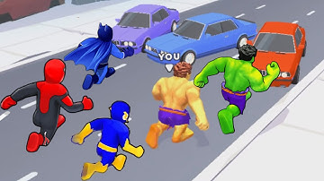 Hero Transform🏃‍♂️🚗🚲🚦All Levels Gameplay Walkthrough Android,ios Max Level 34