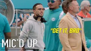 Mike McDaniel Mic'd Up, "SWAGGY SWAG" vs. Panthers Week 6, 2023